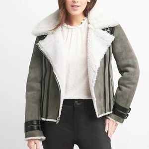REAL SHEARLING Gap gray jacket - M